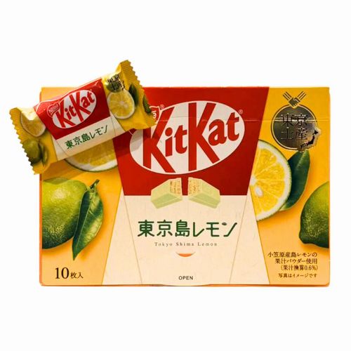 KitKat Tokyo Island Lemon 10 Pieces Japanese White Chocolate Wafer Cookies Ogasawara Lemon