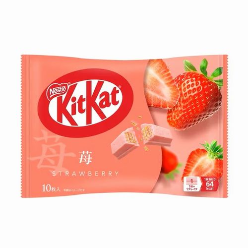 KitKat Strawberry 10 Pieces Japanese Strawberry Chocolate Wafer Cookies Made in Japan