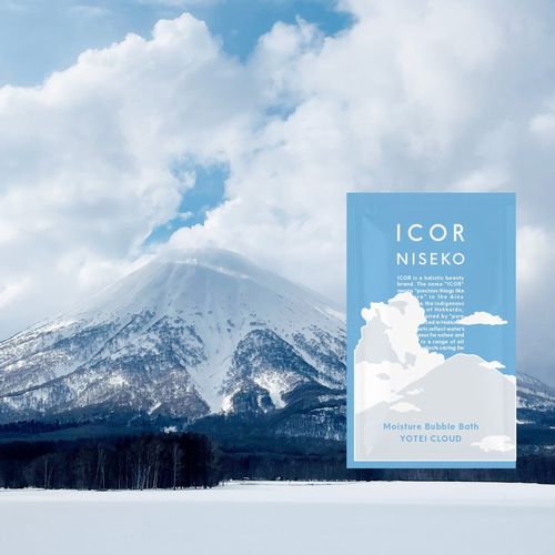ICOR YOTEI CLOUD Moisture Bubble Bath Set of 3 Hokkaido Mt. Yotei Japanese Bath Soak