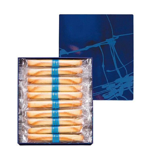 YOKU MOKU Cigare Butter Rolled Cookies 20 Sticks Tin Gift Box Made in Japan