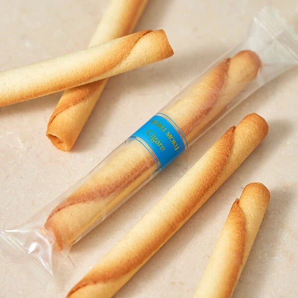 YOKU MOKU Cigare Butter Rolled Cookies 20 Sticks Tin Gift Box Made in Japan