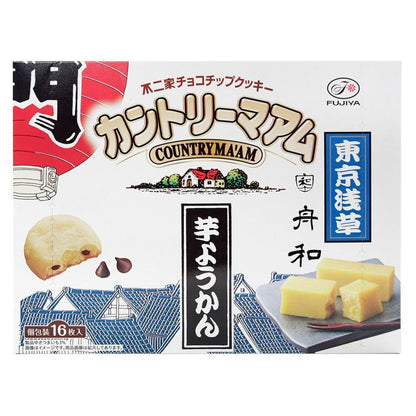Fujiya Country Ma'am Funawa Imo Yokan Flavor Cookies 16 Individually Wrapped Japan