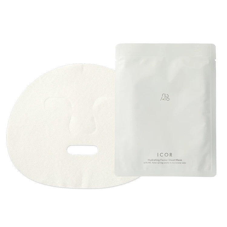 ICOR Sake Facial Sheet Mask 5 Sheets Japanese Skincare Mt. Yotei Spring Water Niseko Hokkaido
