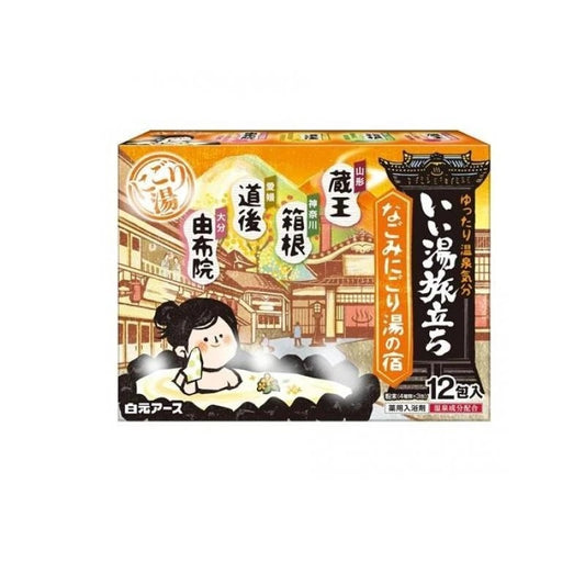 Iiyu Tabidati Japanese Onsen Bath Powder 12 Pack, 4 Scents (Zao etc)