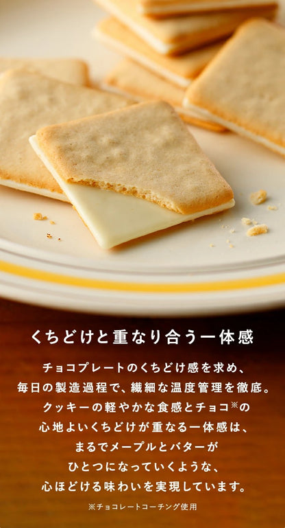 The Maple Mania Maple Butter Cookies 32pcs Premium Japanese Maple Sweets Made in Japan