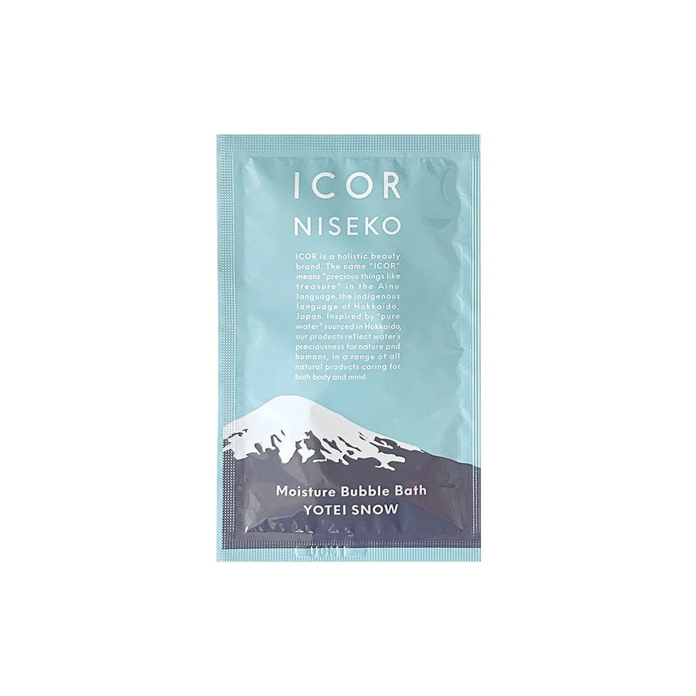 ICOR YOTEI SNOW Moisture Bubble Bath Set of 3, Mt. Yotei Hokkaido Japanese Bath, Made in Japan