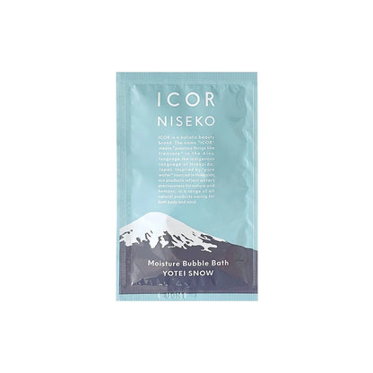 ICOR YOTEI SNOW Moisture Bubble Bath Set of 3, Mt. Yotei Hokkaido Japanese Bath, Made in Japan