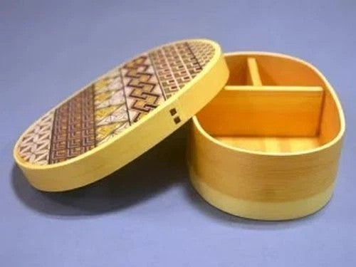 Japanese Yosegi Magewappa Small Box Traditional Woodcraft Made in Japan