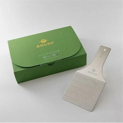 KINJIRUSHI Hagane-Zame Wasabi Grater Stainless Steel Made in Japan