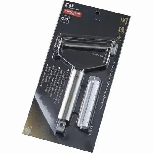 KAI Seki Magoroku Wide Peeler DH3301 Slice & Julienne Set Made in Japan