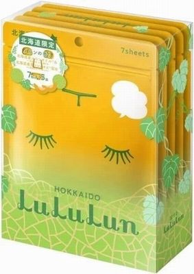 LuLuLun Hokkaido Limited Melon Face Mask 7 Sheets x5 Made in Japan