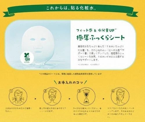 LuLuLun Hokkaido Limited Melon Face Mask 7 Sheets x5 Made in Japan